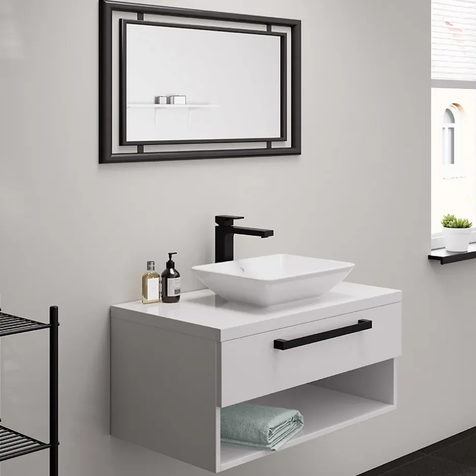 Hansgrohe Mitigeur de lavabo noir mat Vernis Shape