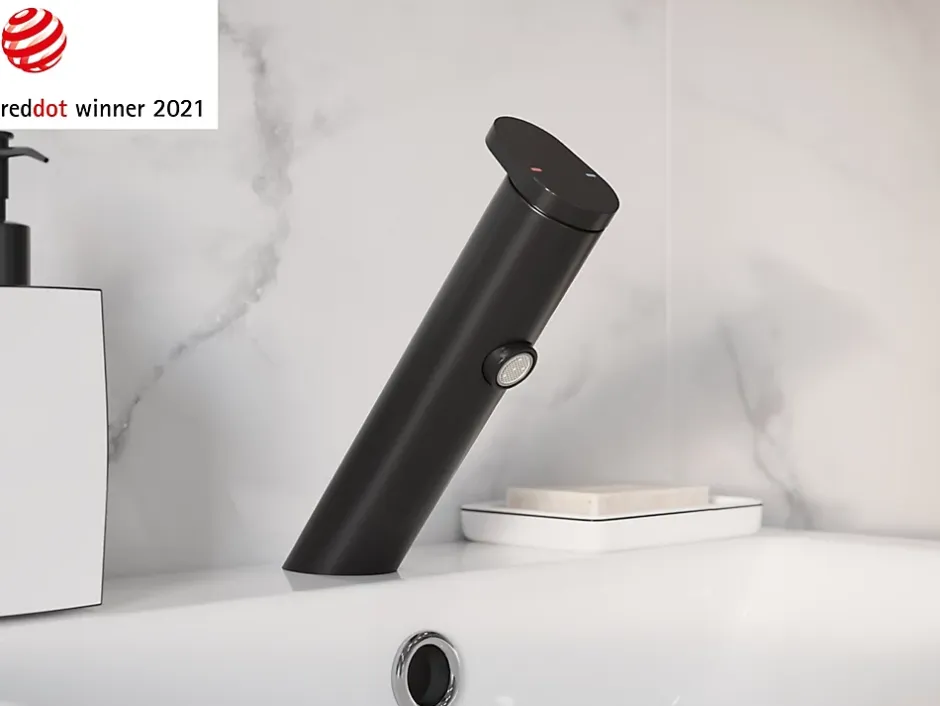 GoodHome Mitigeur de lavabo noir mat Nyasa* Robinet Lavabo Et Vasque
