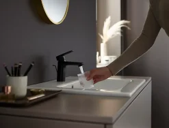 Hansgrohe Mitigeur de lavabo noir mat Vernis Blend 100