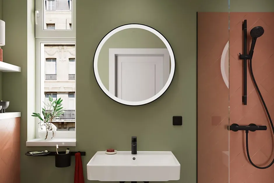Hansgrohe Mitigeur de lavabo noir mat Vernis Blend 100