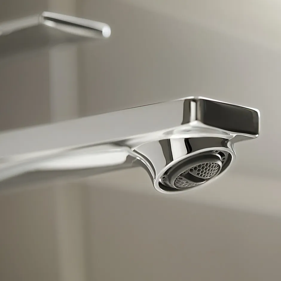 Hansgrohe Mitigeur de lavabo pour vasque à poser avec tirette et vidage chromé, Rebris E 240 CoolStart* Robinet Lavabo Et Vasque