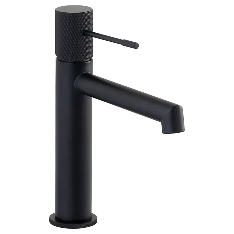 Schulte Mitigeur De Lavabo Kadia M - Noir Mat* Robinet Lavabo Et Vasque
