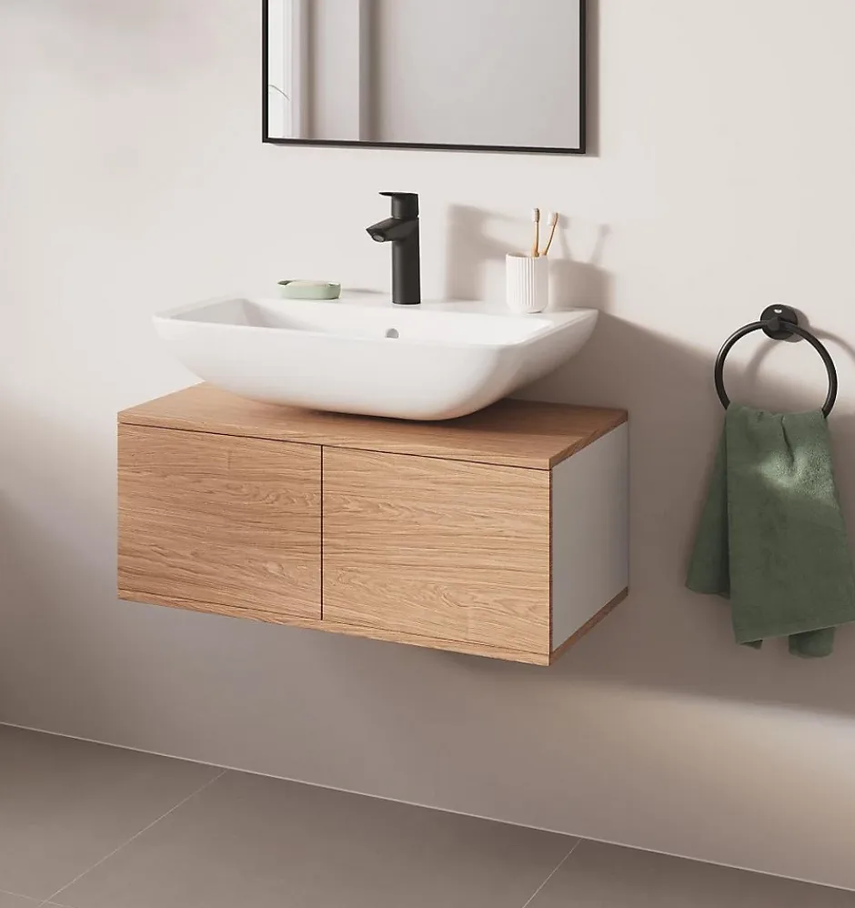 Grohe Mitigeur de lavabo taille M, noir, Start* Robinet Lavabo Et Vasque