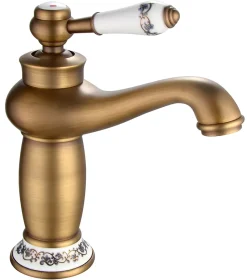 Edouard Rousseau Mitigeur de lavabo vieux bronze Marple* Robinet Lavabo Et Vasque