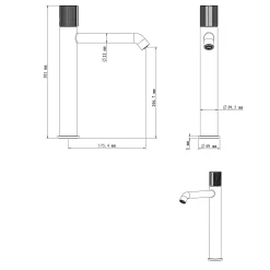 GoodHome Mitigeur de lavabo XL, chrome, Levanna* Robinet Lavabo Et Vasque