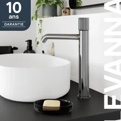 GoodHome Mitigeur de lavabo XL, chrome, Levanna* Robinet Lavabo Et Vasque