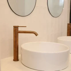 Essebagno Mitigeur de lavabo XL H.27,6 cm, cuivre, Lollipop* Robinet Lavabo Et Vasque