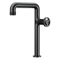 Essebagno Mitigeur de lavabo XL H.32 cm, noir, Factory* Robinet Lavabo Et Vasque