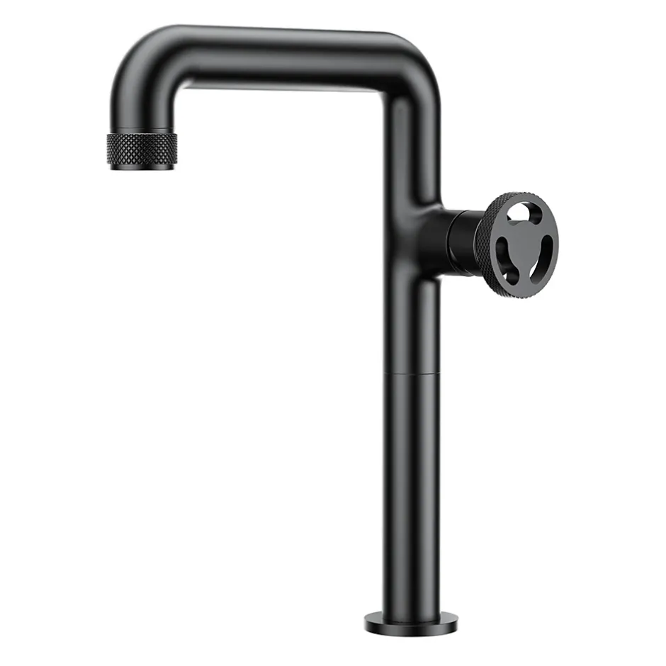 Essebagno Mitigeur de lavabo XL H.32 cm, noir, Factory* Robinet Lavabo Et Vasque