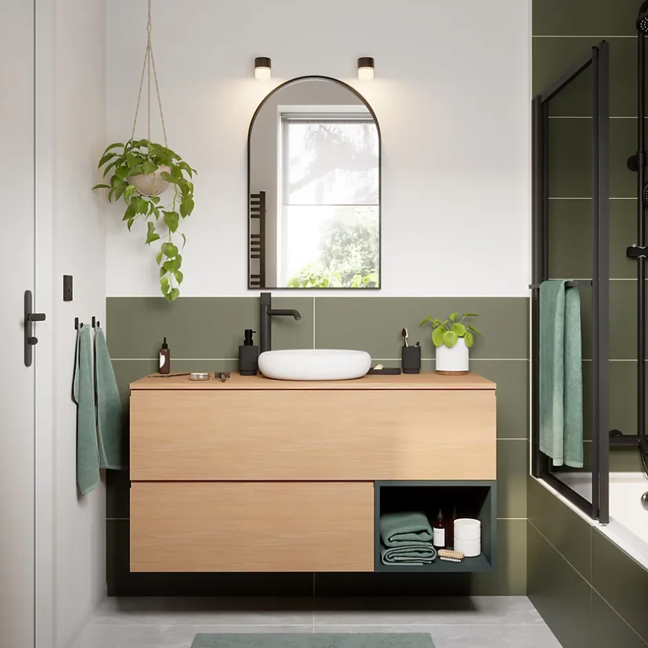 GoodHome Mitigeur de lavabo XL, noir, Levanna