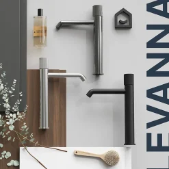 GoodHome Mitigeur de lavabo XL, noir, Levanna