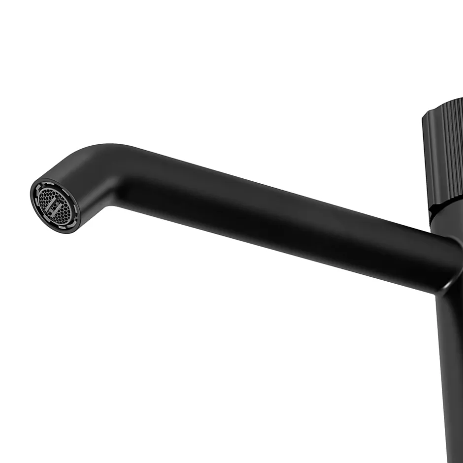 GoodHome Mitigeur de lavabo XL, noir, Levanna