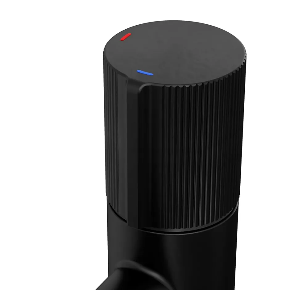 GoodHome Mitigeur de lavabo XL, noir, Levanna