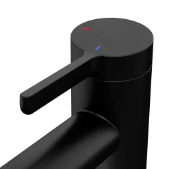GoodHome Mitigeur de lavabo XL, noir mat, Maza