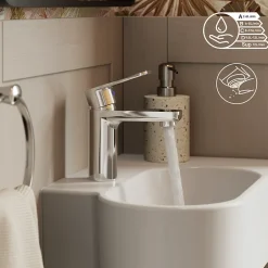 GoodHome Mitigeur de lavabo/lave-mains M, chrome, NF, Aisai