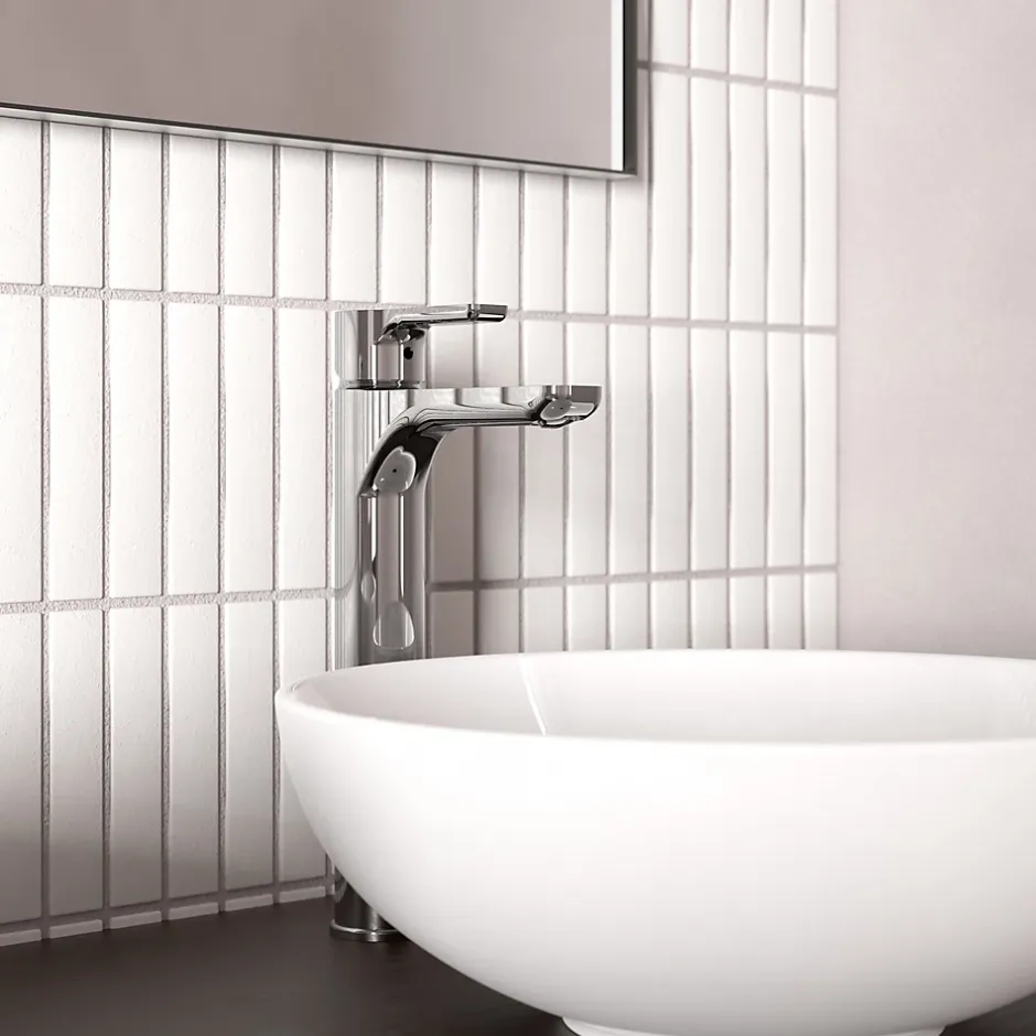 Kramer Mitigeur de lavabo/vasque H.31 cm, chrome, Goodlife* Robinet Lavabo Et Vasque