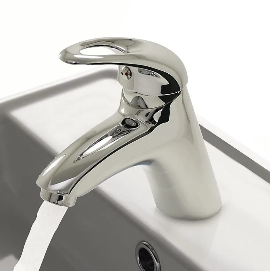 Autres Mitigeur de salle de Bain Robinet pour Lavabo Vasque en Laiton Chrome avec Vidage
