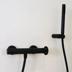 Essebagno Mitigeur douche mécanique noir Indus