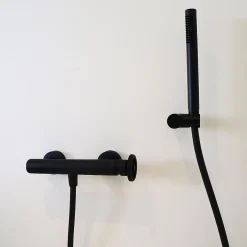 Essebagno Mitigeur douche mécanique noir Indus