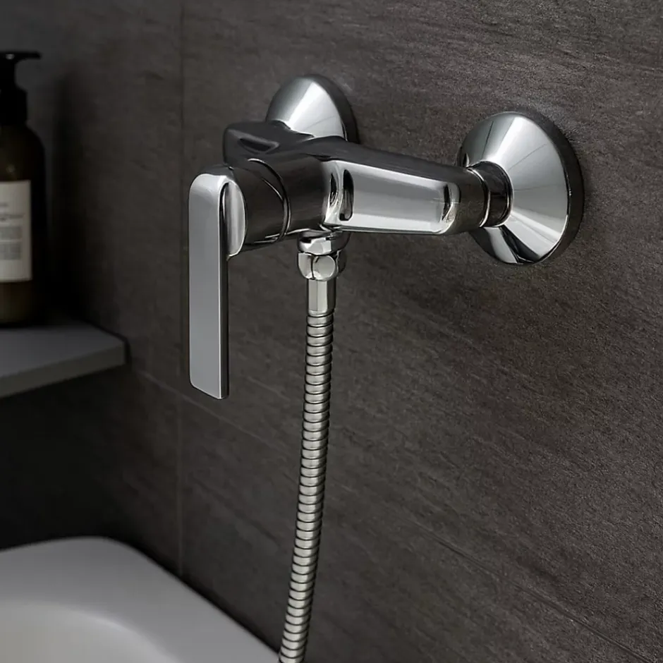 Essebagno Mitigeur douche mécanique chrome NF Largo* Robinet De Douche