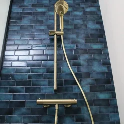 Essebagno Mitigeur douche thermostatique Or brossé Luisa* Robinet De Douche