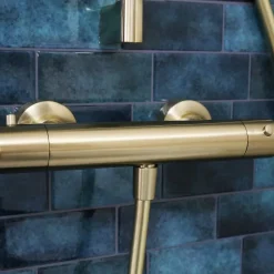 Essebagno Mitigeur douche thermostatique Or brossé Luisa* Robinet De Douche