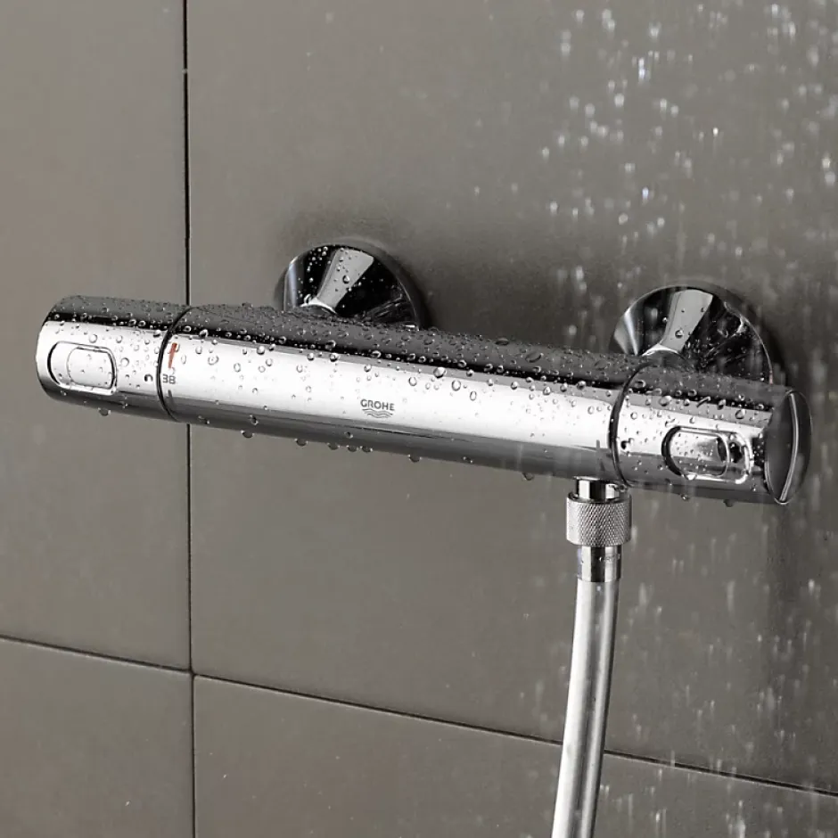 Grohe Mitigeur douche thermostatique Quickfix Precision Trend + microfibre