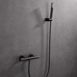 Imex Products Mitigeur douche thermostatique noir gun metal en laiton avec finition PVD* Colonne De Douche Encastrable