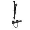 Villeroy & Boch Mitigeur douche thermostatique VILLEROY ET BOCH Universal rond + Ensemble de douche Verve Showers 3 jets noir mat