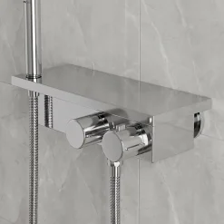 GoodHome Mitigeur douche thermostatique chrome Kolima