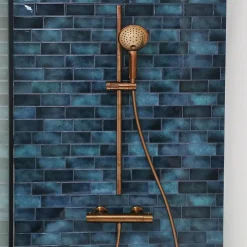 Essebagno Mitigeur douche thermostatique cuivre brossé Luisa* Robinet De Douche