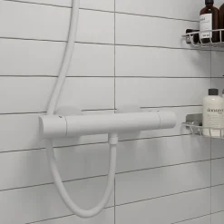 GoodHome Mitigeur douche thermostatique blanc Cavally
