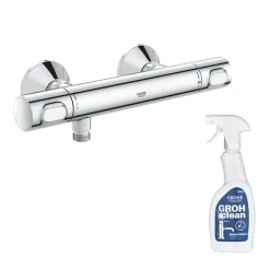 Grohe Mitigeur douche thermostatique Quickfix Precision Flow + nettoyant GrohClean* Robinet De Douche