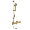 Villeroy & Boch Mitigeur douche thermostatique VILLEROY ET BOCH Universal rond + Ensemble de douche Verve Showers 3 jets Or brossé* Colonne De Douche Thermostatique