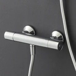 Jacob Delafon Mitigeur douche thermostatique Simone chrome + nettoyant* Robinet De Douche