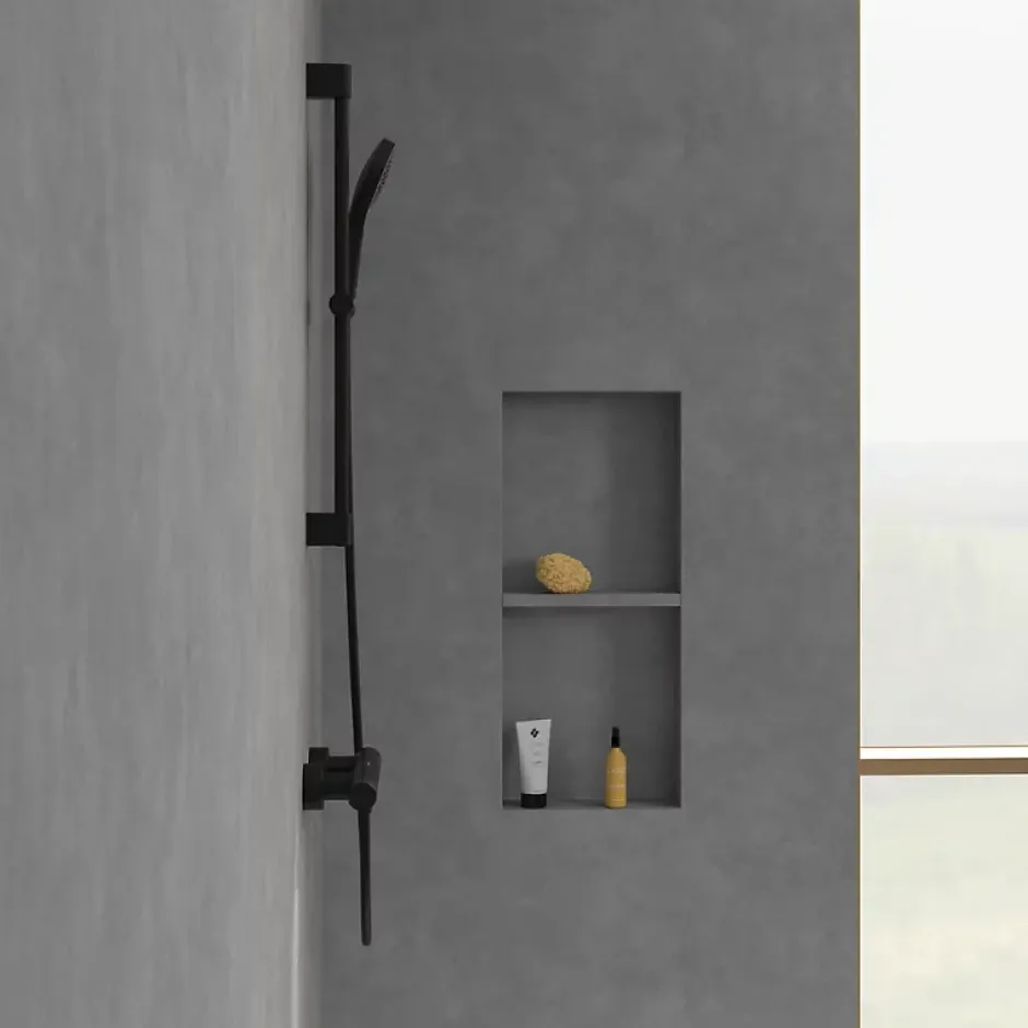 Villeroy & Boch Mitigeur douche thermostatique VILLEROY ET BOCH Universal rond Noir mat
