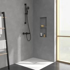 Villeroy & Boch Mitigeur douche thermostatique VILLEROY ET BOCH Universal rond Noir mat