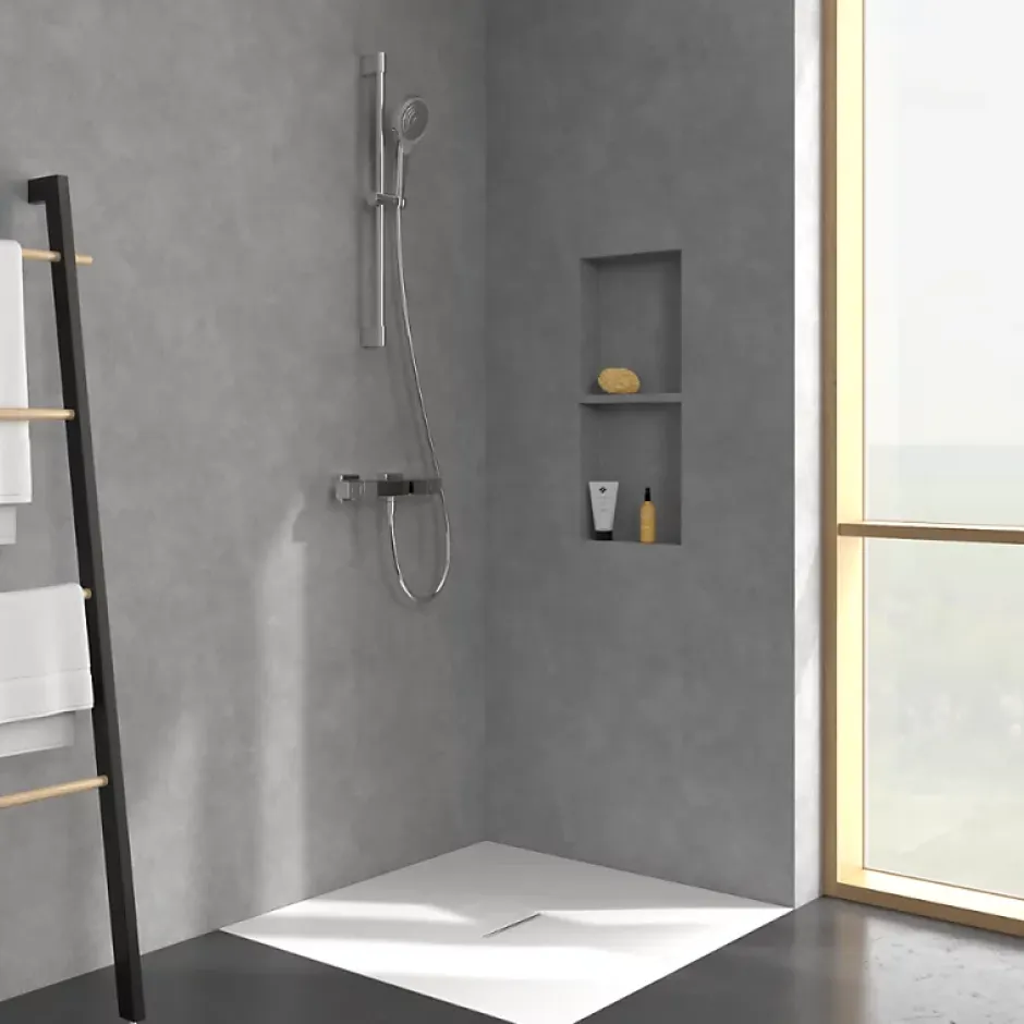 Villeroy & Boch Mitigeur douche thermostatique VILLEROY ET BOCH Universal rectangle Chrome* Robinet De Douche