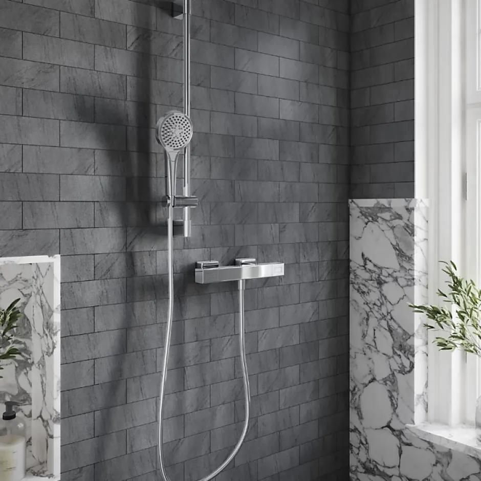 Villeroy & Boch Mitigeur douche thermostatique VILLEROY ET BOCH Universal rectangle Chrome* Robinet De Douche