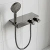 GoodHome Mitigeur douche thermostatique titane Kolima* Robinet De Douche