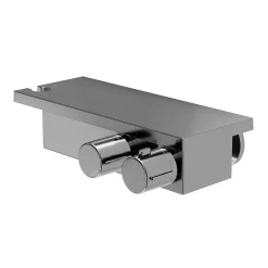 GoodHome Mitigeur douche thermostatique titane Kolima* Robinet De Douche