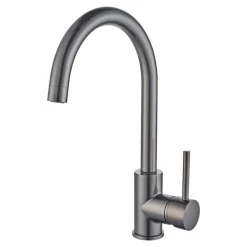 Cooke & Lewis Mitigeur haut de cuisine Katiki H. 33,5 cm effet titane* Evier Et Robinet De Buanderie