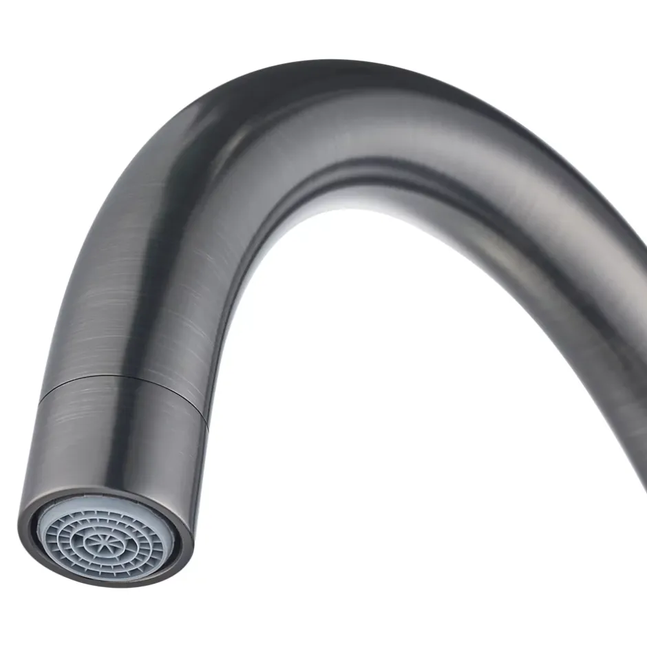 Cooke & Lewis Mitigeur haut de cuisine Katiki H. 33,5 cm effet titane* Evier Et Robinet De Buanderie
