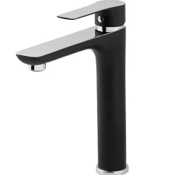 GoodHome Mitigeur haut de lavabo noir Wicie* Robinet Lavabo Et Vasque