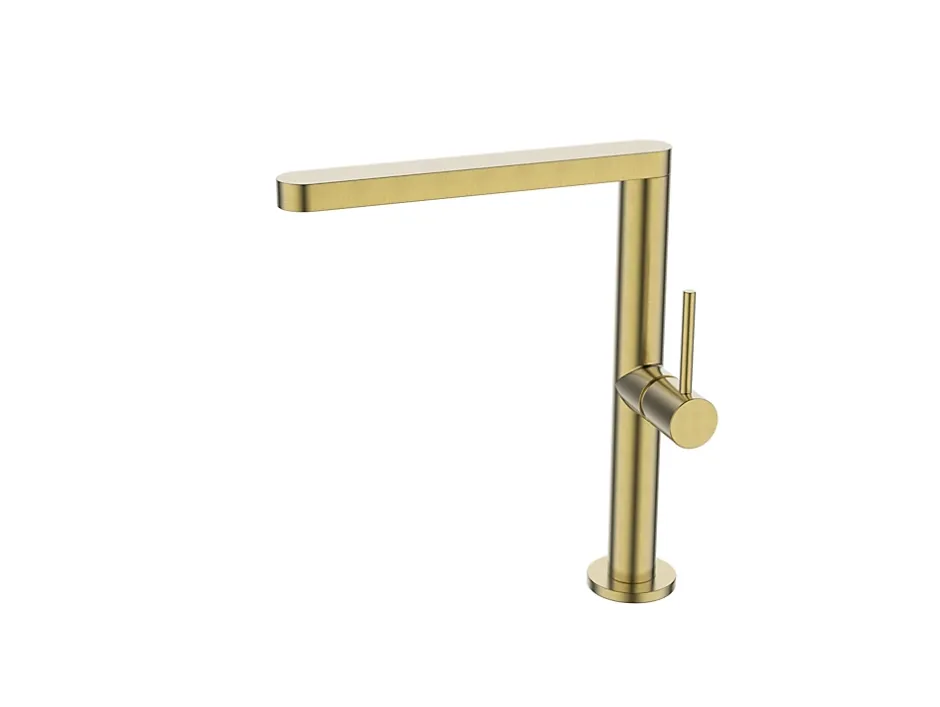 Edouard Rousseau Mitigeur haut Kedral en métal effet doré* Evier Et Robinet De Buanderie