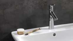 Hansgrohe Mitigeur lavabo avec tirette et vidage Talis S ComfortZone 100 surface chromé