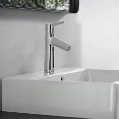 Hansgrohe Mitigeur lavabo avec tirette et vidage Talis S ComfortZone 100 surface chromé