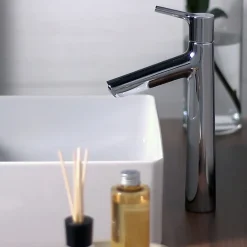 Hansgrohe Mitigeur lavabo avec tirette et vidage Talis S ComfortZone 190 surface chromé