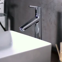 Hansgrohe Mitigeur lavabo avec tirette et vidage Talis S ComfortZone 190 surface chromé