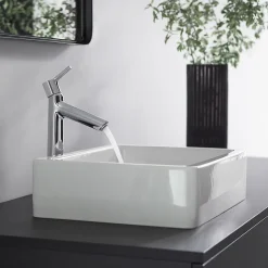 Hansgrohe Mitigeur lavabo avec tirette et vidage Talis S ComfortZone 190 surface chromé